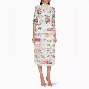 Authentic ZIMMERMANN Allia Pintuck Midi Dress- Size 1 / USA 4-6